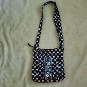 Vera bradley owl print cross body hipster bag